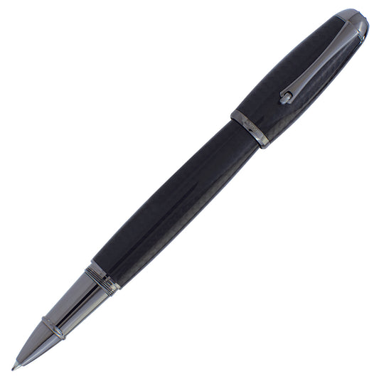 Monteverde Super Mega Carbon Fiber Rollerball - With Gunmetal Trim