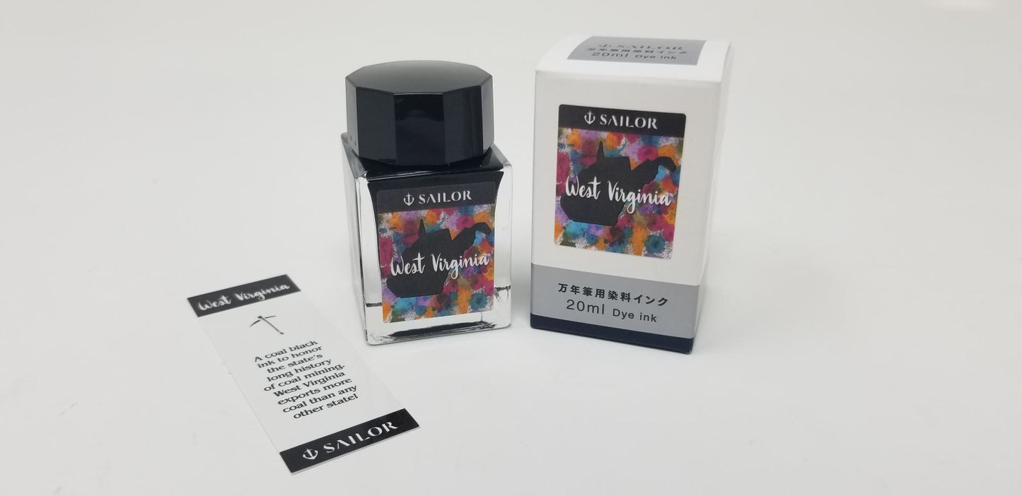 Sailor USA 50 States - West Virginia (20ml) Bottled Ink